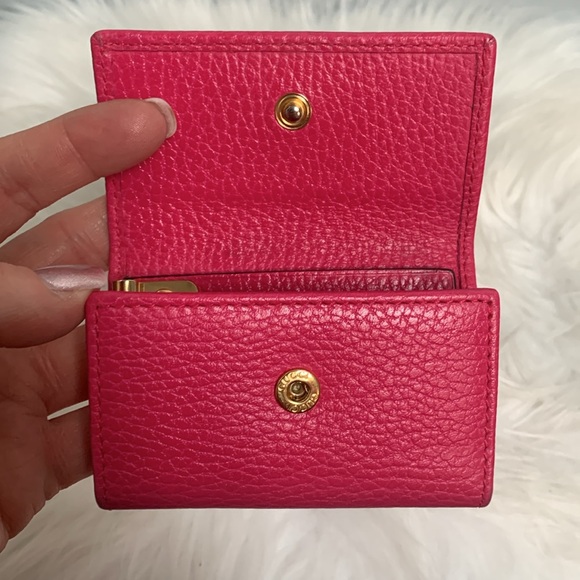 Authentic Gucci hot pink fuscia key and card holder - Picture 6 of 17